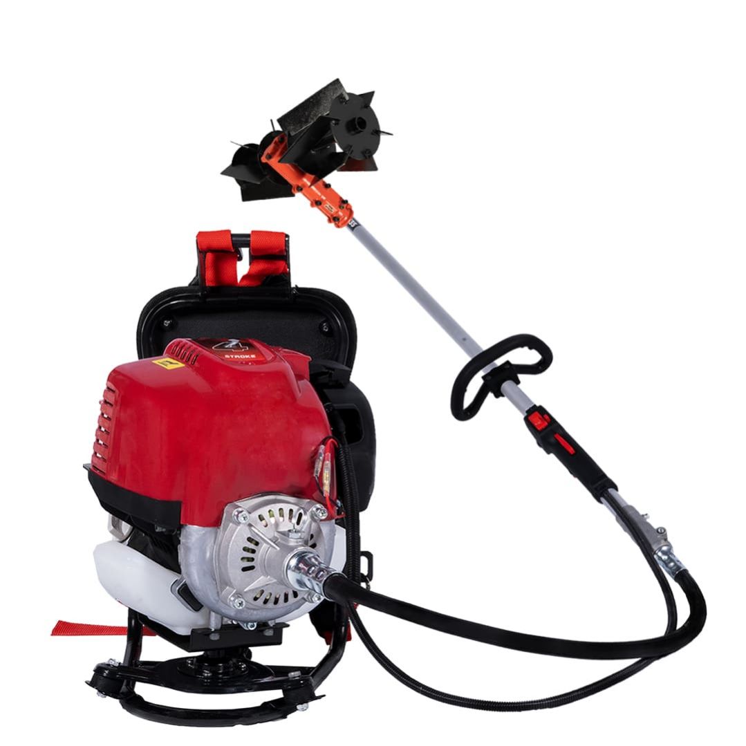 Balwaan-back-pack-crop-cutter-with-tiller-attachment