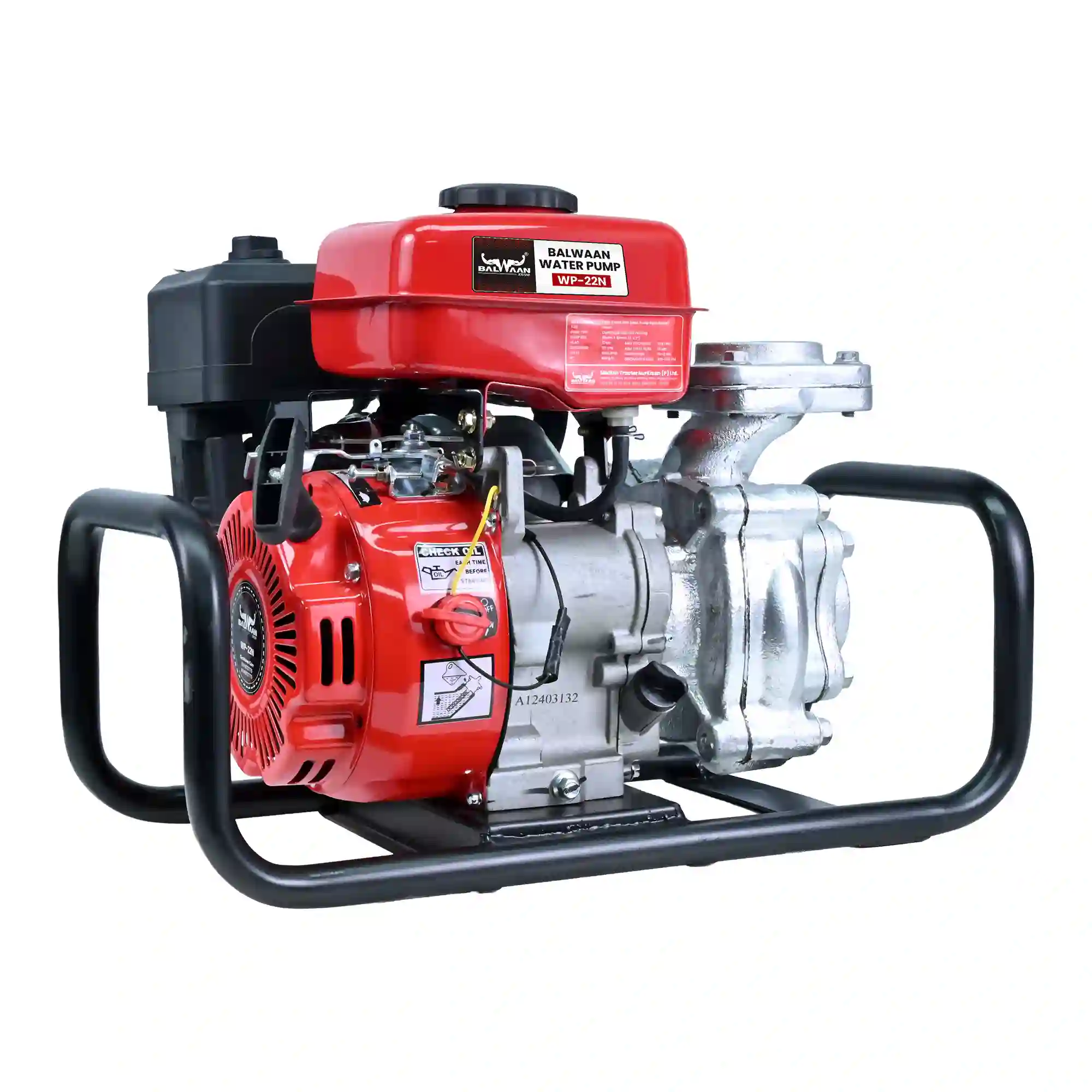 Balwaan WP-22N Petrol Water Pump | 2x2 Inch Centrifugal Water Pump | 4-Stroke Engine Irrigation Pump